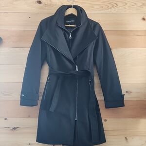 Halston Heritage Black Trench Coat